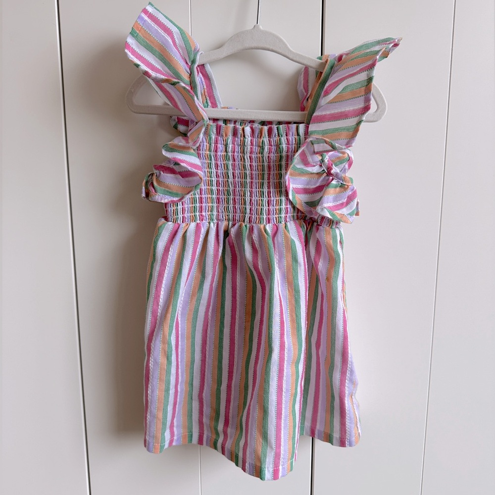Old Navy Smocked Striped Sundress 12-18M NWOT